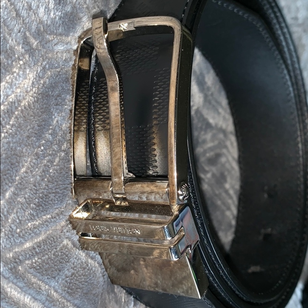 Louis Vuitton Detroit belt Damier infini leather